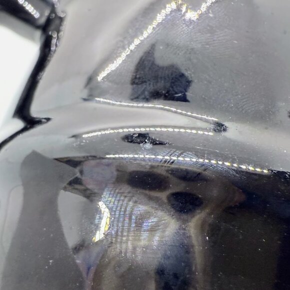 Vintage Van Briggle Pottery Cobalt Blue Drip Black Glaze Barrel Mug Coffee Cup - Picture 11 of 14